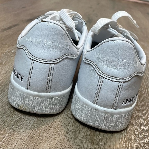 Armani Exchange Men's Sneakers White Size 7 US Lace-Up Low-Top - Picture 5 of 13